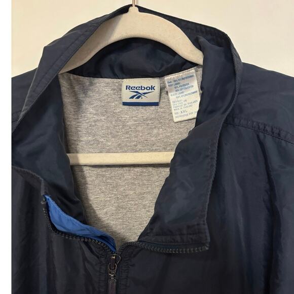Reebok Windbreaker Jacket Blue Size XXL - Picture 2 of 6